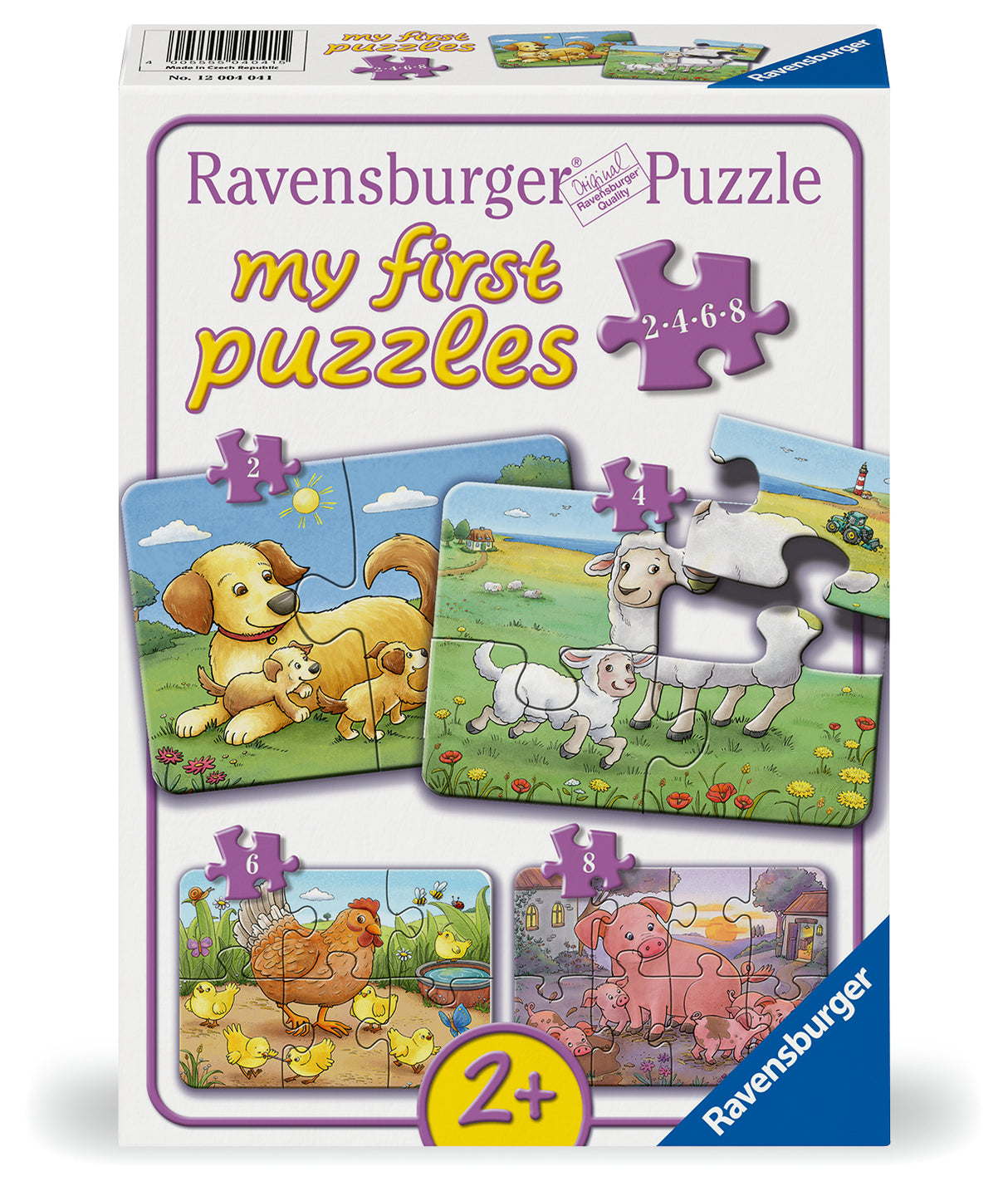 Ravensburger: Animal Families My First Puzzle - 2/4/6/8 Pieces