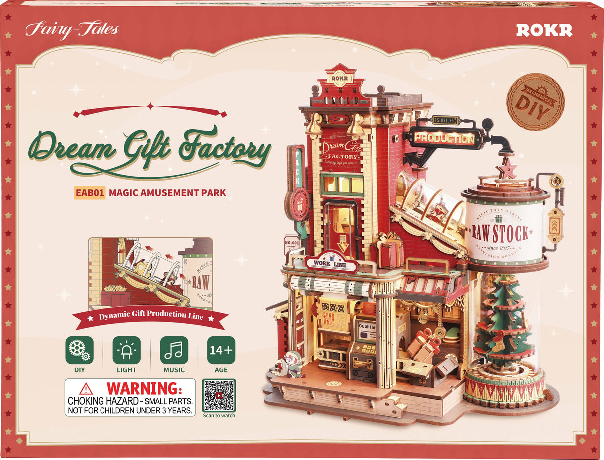 Rokr: Dream Gift Factory DIY Miniature Puzzle Kit - (EAB01)