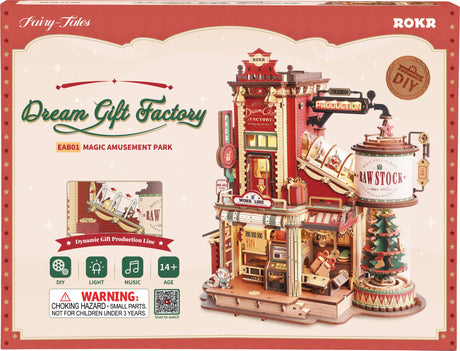 Rokr: Dream Gift Factory DIY Miniature Puzzle Kit - (EAB01)