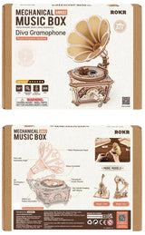 Rokr: Diva Gramophone DIY Miniature Puzzle Kit - (AMK82)